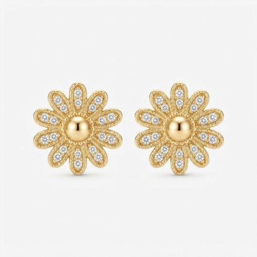 Aretes girasol 