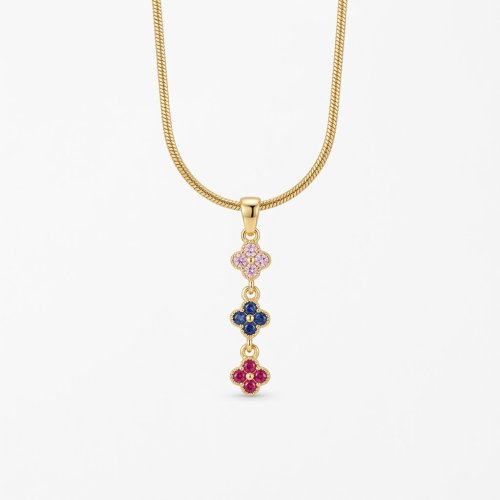 Collar 3 flores 