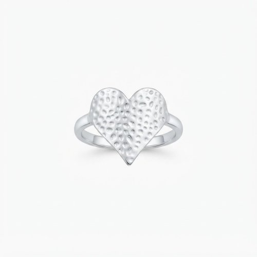 Anillo corazón mediano